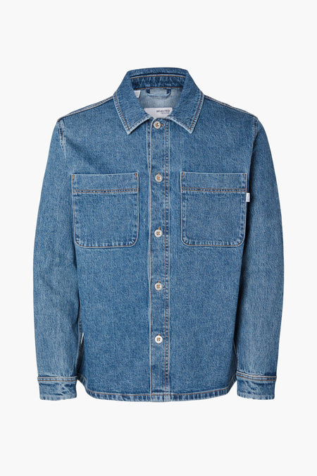 Jeanshemd Mid blue denim - SELECTED