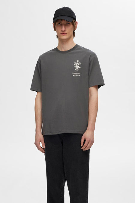 T-shirt (korte mouwen) Grijs - SELECTED