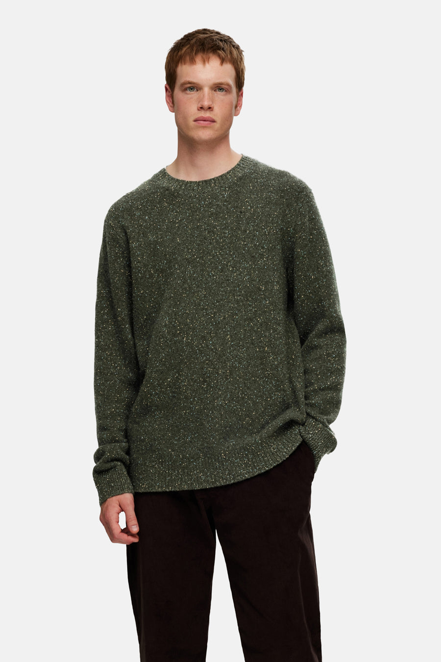 Pull col O bleu - SELECTED