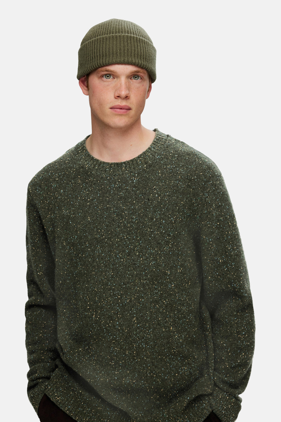 Pull col O bleu - SELECTED