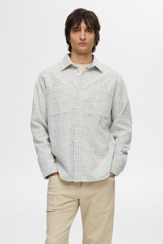 SLH-BOUCLE CHECK OVERSHIRT LS
