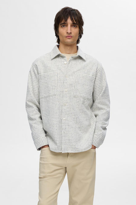 Hemd (lange mouwen) Grijs - SELECTED