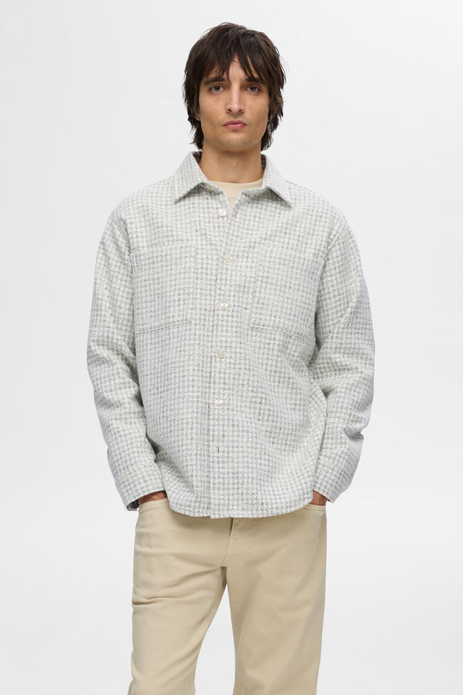 SLH-BOUCLE CHECK OVERSHIRT LS