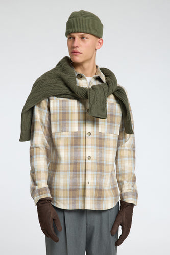 Chemise à manches longues - beige - SELECTED