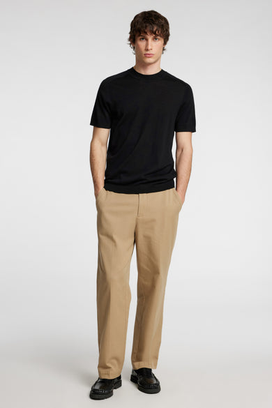 SLHTRAY SS KNIT MERINO CREW NECK NOOS