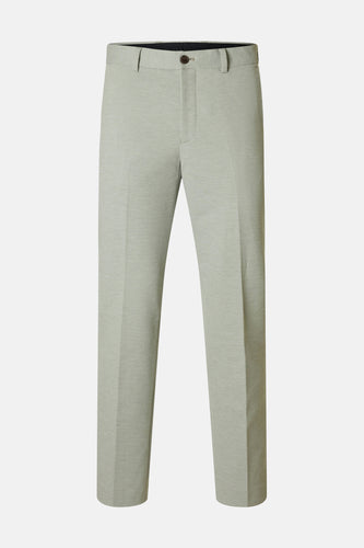 Groene kostuumbroek van SELECTED, met een fijne textuur en een klassieke snit.

