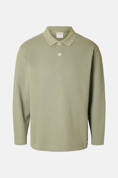 SLHRELAXWAYNE LS POLO SWEAT
