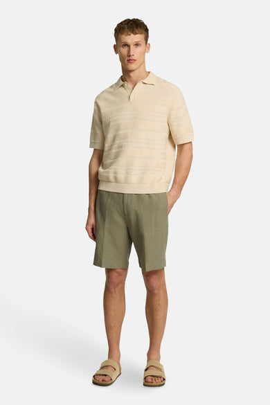 SLHFOAM SS KNIT RELAXED STRUCTURE POLO