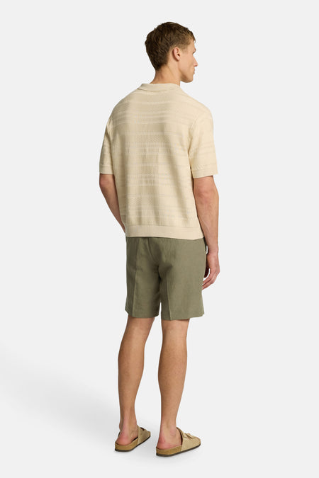 Polo met korte mouwen - beige