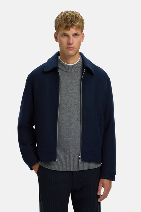 Veste courte bleu - SELECTED