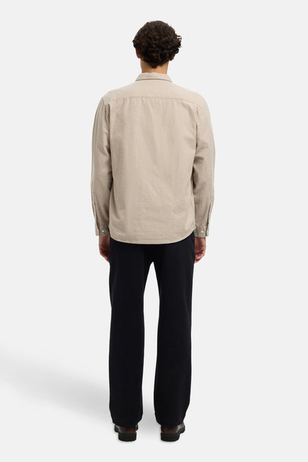 SLHREGNOAH BRUSHED TWIST SHIRT LS NOOS