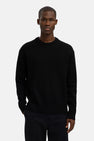 Pull met ronde hals - zwart