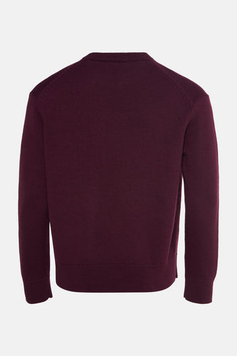 Pull met ronde hals - Bordeaux