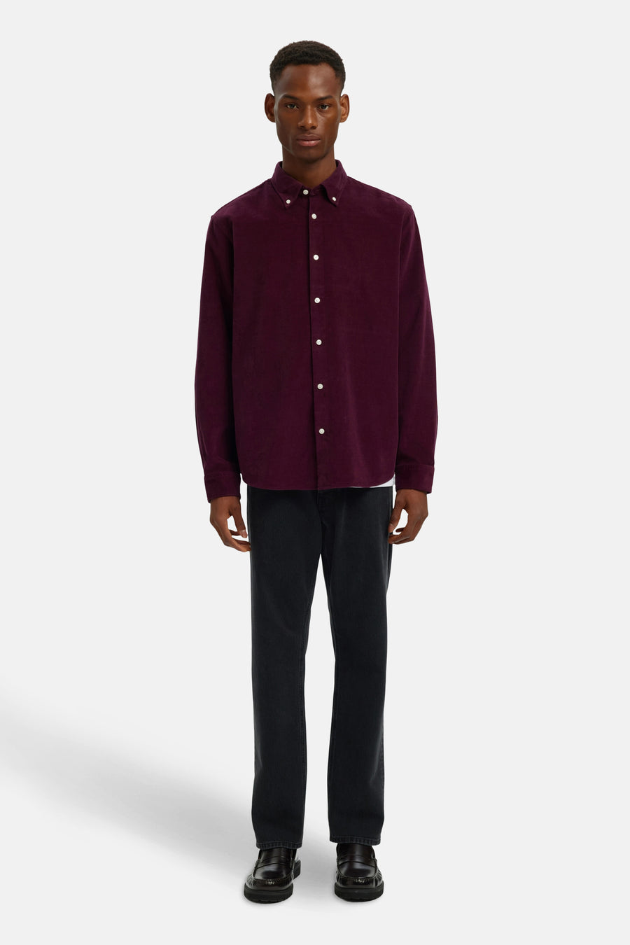 Hemd met lange mouwen - Bordeaux - SELECTED