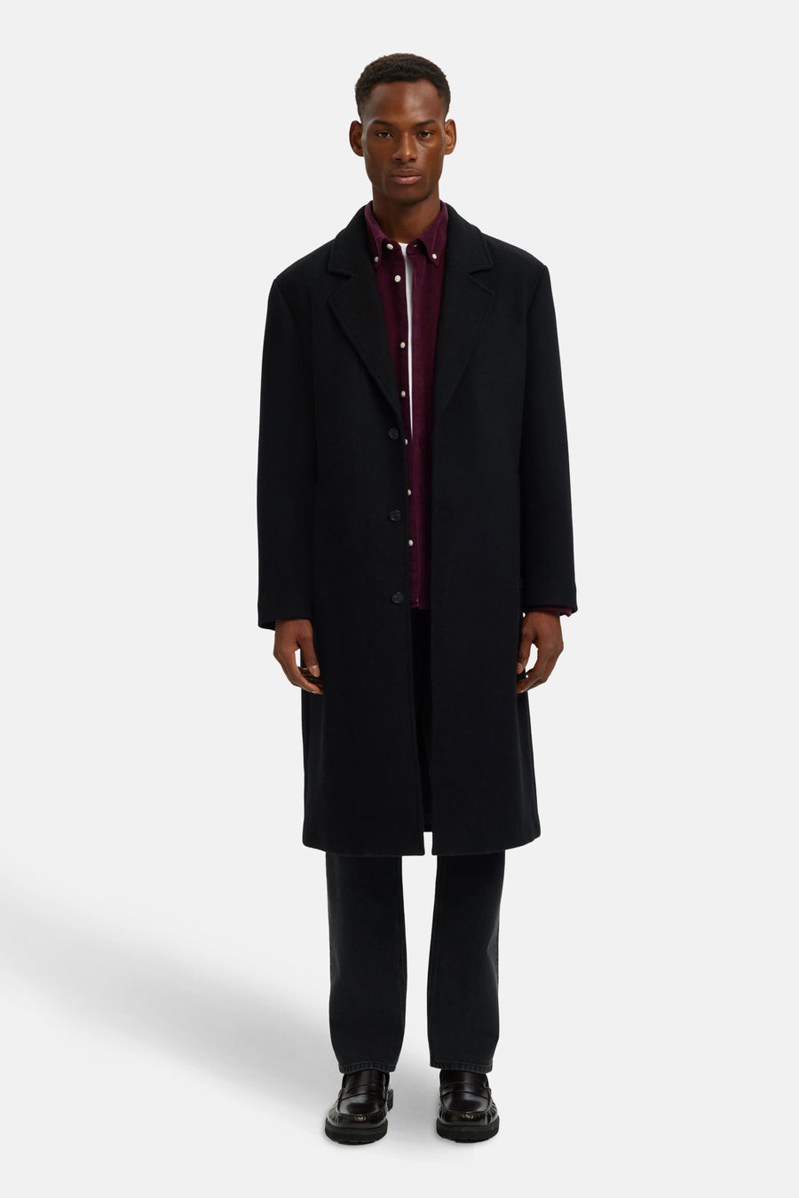 Hemd met lange mouwen - Bordeaux - SELECTED