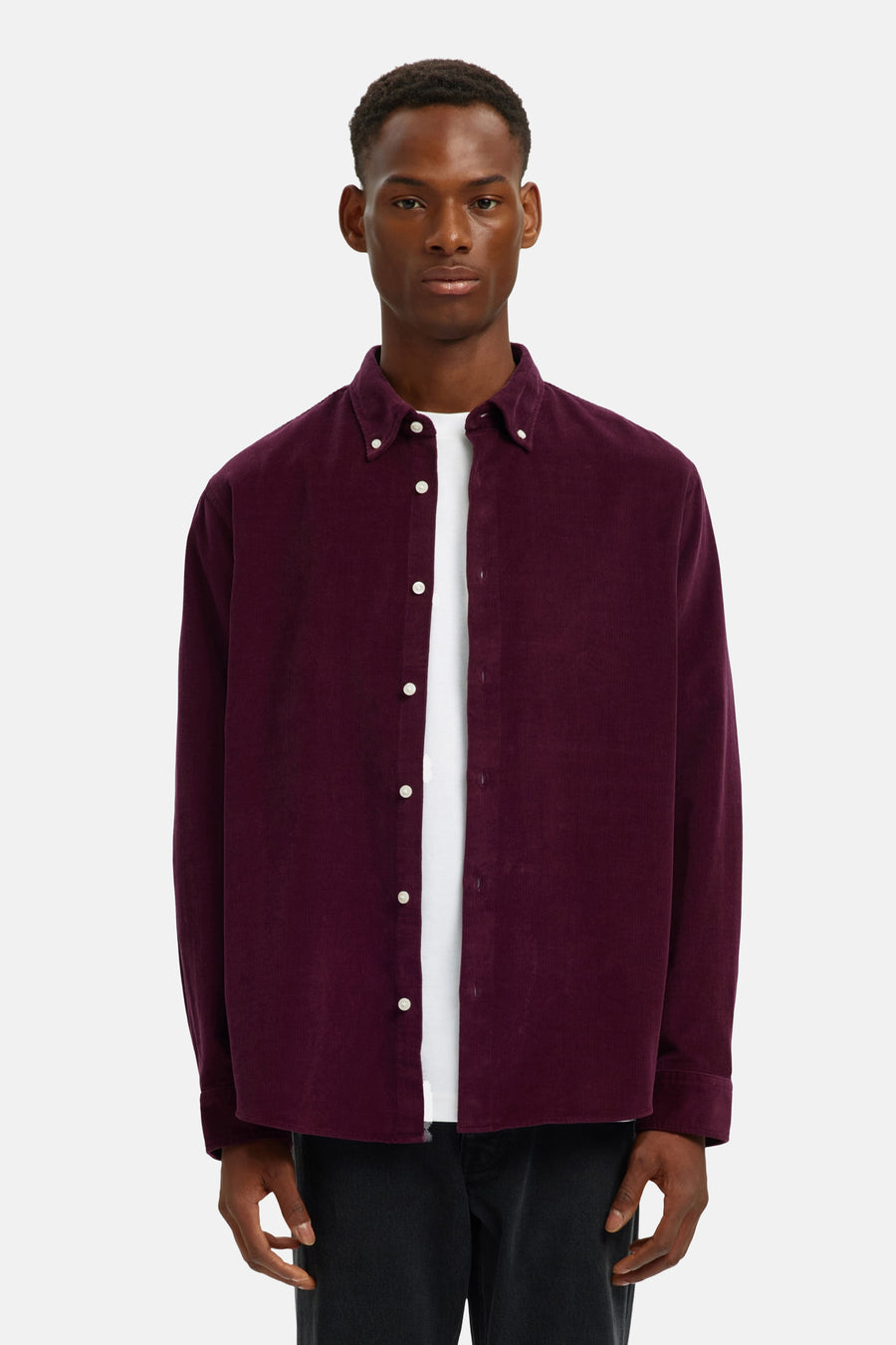 Hemd met lange mouwen - Bordeaux - SELECTED