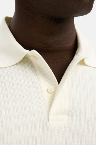 Polo à manches courtes - écru - SELECTED