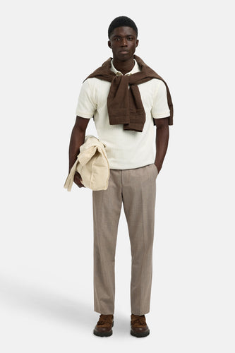 Polo à manches courtes - écru - SELECTED