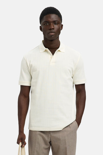 Polo à manches courtes - écru - SELECTED