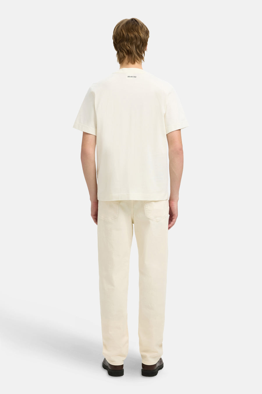 T-shirt à manches courtes - écru - SELECTED