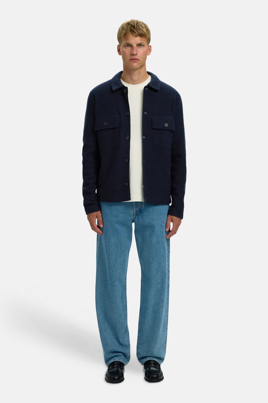 Hemd (lange mouwen) blauw - SELECTED
