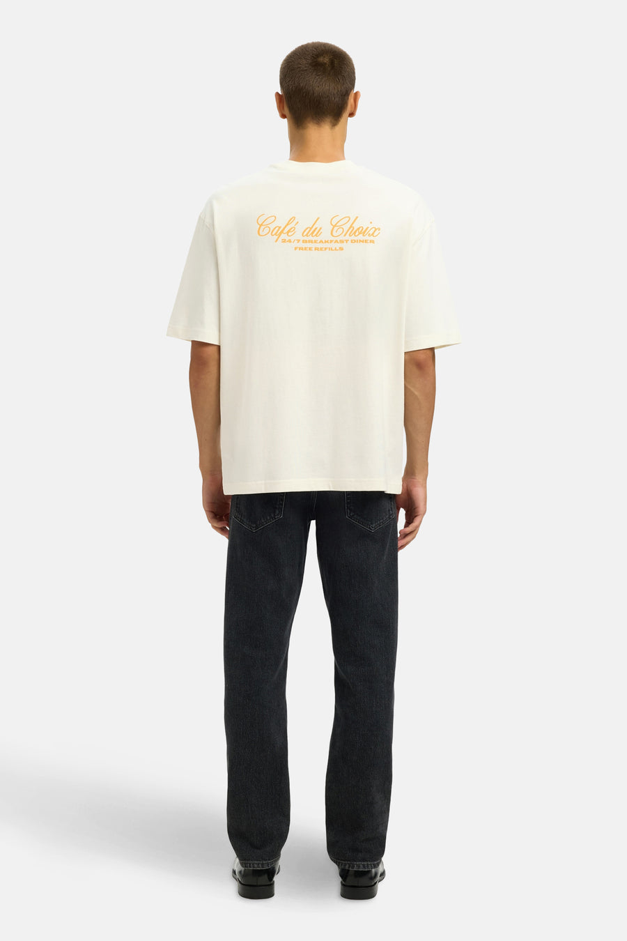 T-shirt met korte mouwen - Ecru - SELECTED