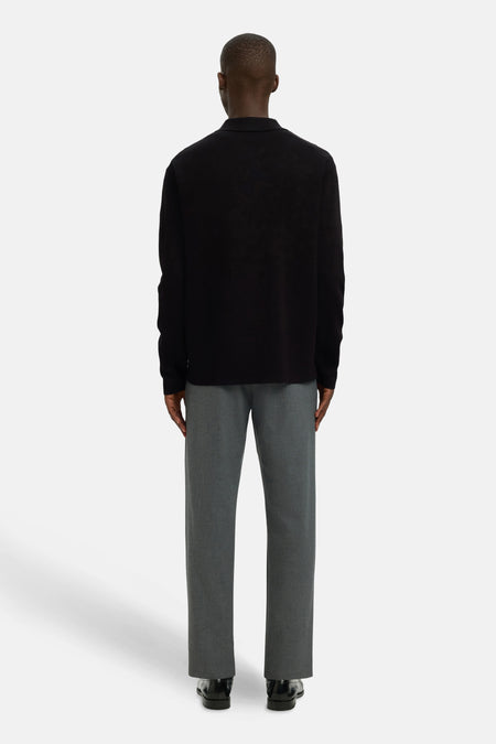 Pull met ronde hals - zwart