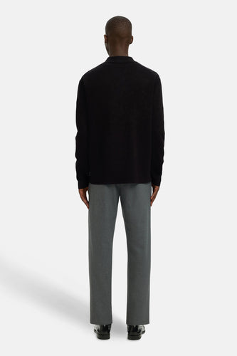 Pull met ronde hals - zwart - SELECTED