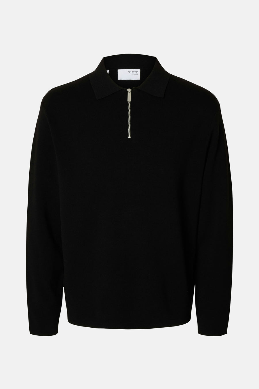 Pull met ronde hals - zwart - SELECTED