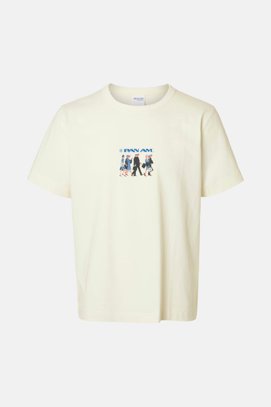 T-shirt met korte mouwen - wit - SELECTED