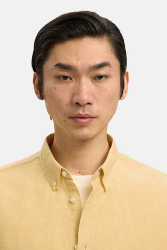 Hemd (lange mouwen) geel - SELECTED