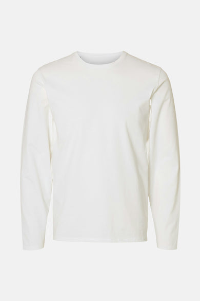 SLHNEWPIMA LS O-NECK TEE EX NOOS