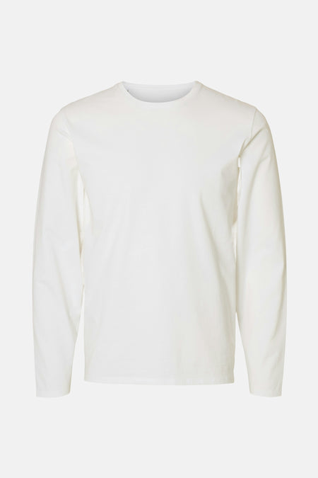 SLHNEWPIMA LS O-NECK TEE EX NOOS