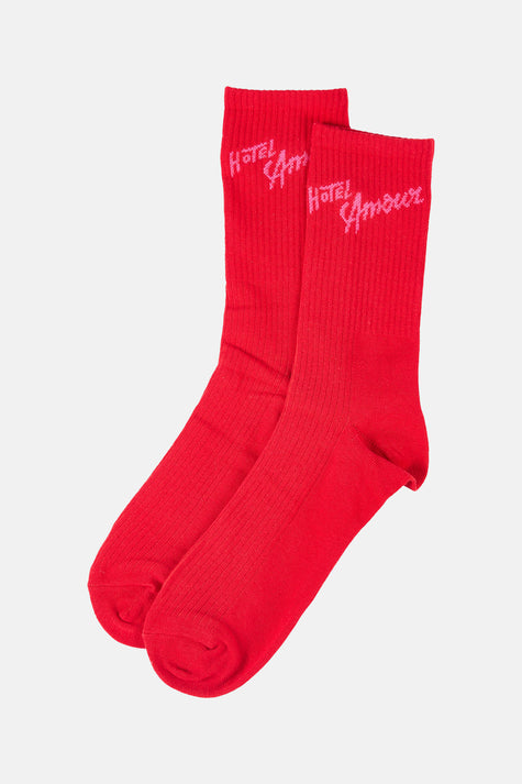 Chaussettes - rouge