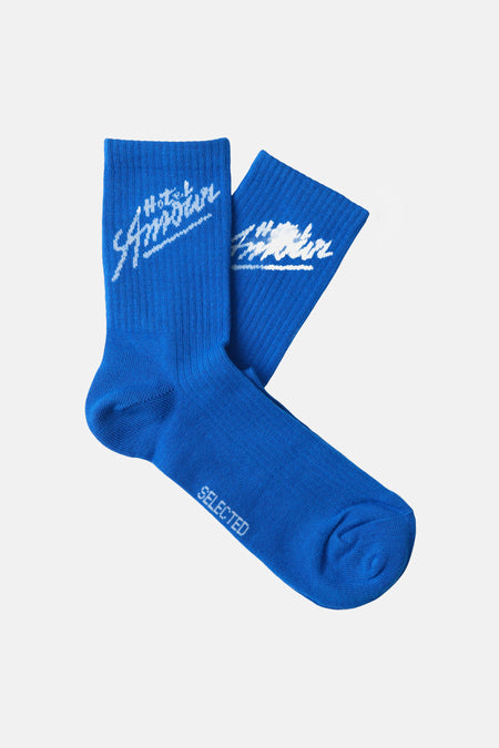 Chaussettes (sneaker) bleu - SELECTED