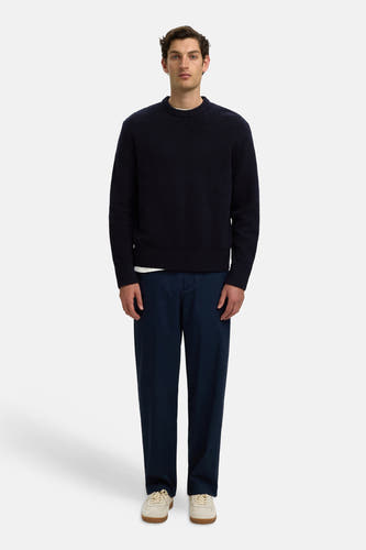 Pull col O bleu - SELECTED