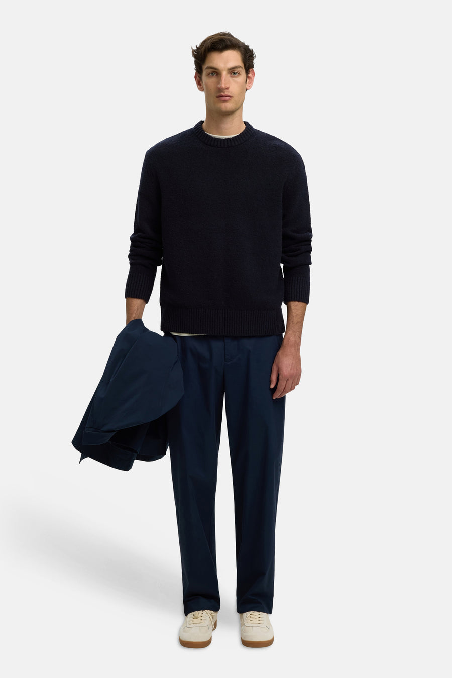 Pull col O bleu - SELECTED