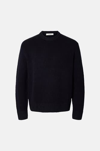 Pull col O bleu - SELECTED