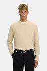 Trui met ronde hals beige - SELECTED