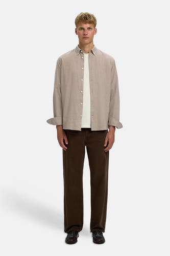 Hemd (lange mouwen) beige - SELECTED