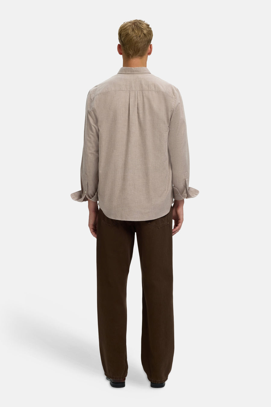 Hemd (lange mouwen) beige - SELECTED