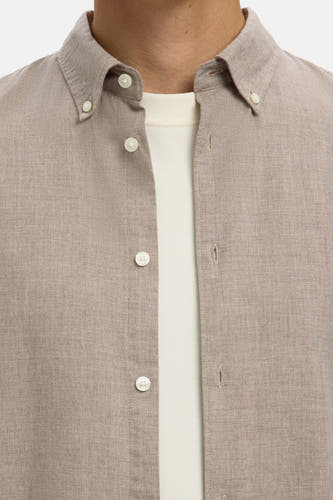 Hemd (lange mouwen) beige - SELECTED