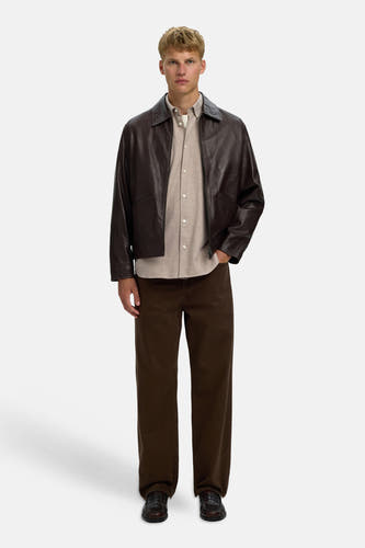 Hemd (lange mouwen) beige - SELECTED