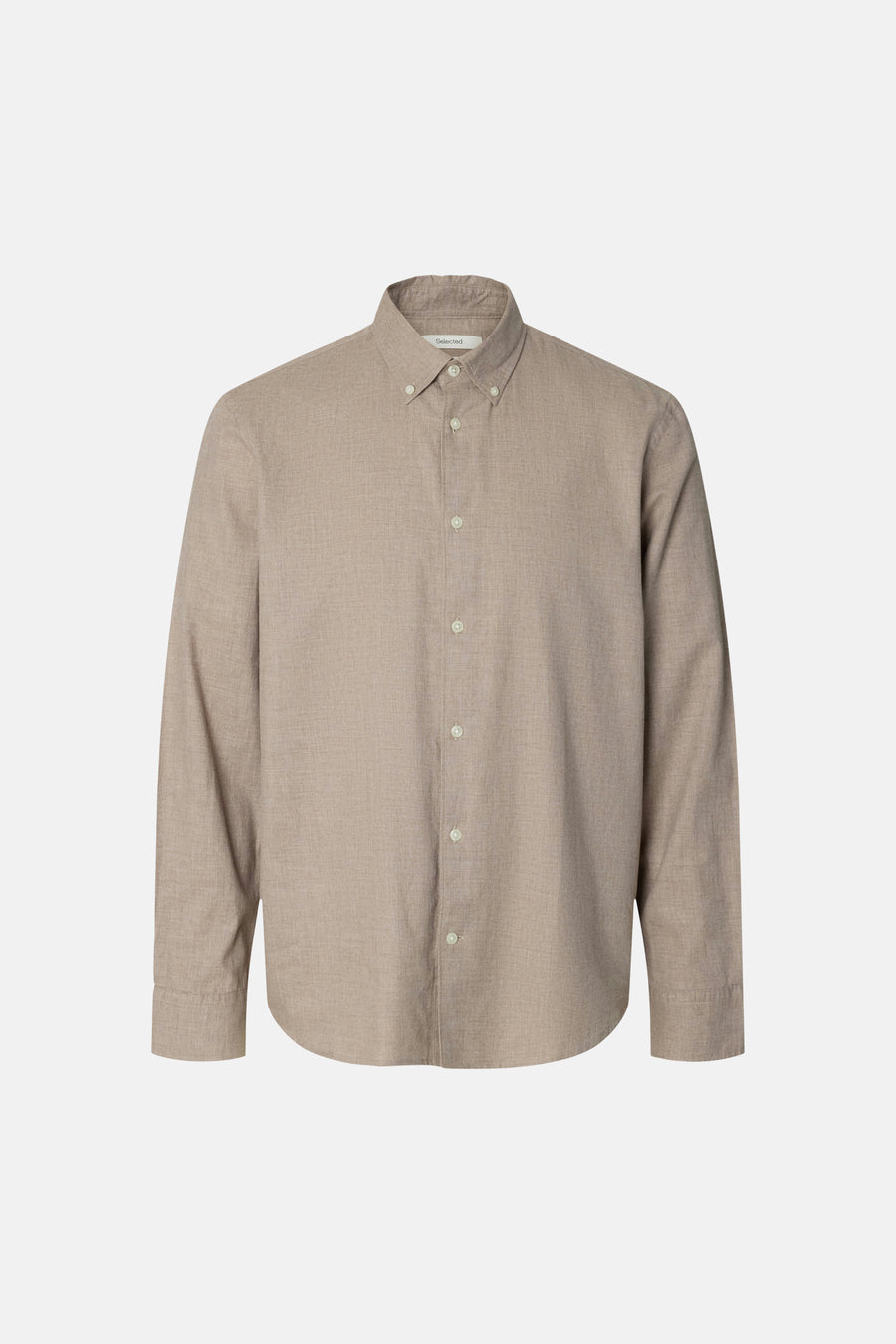 Hemd (lange mouwen) beige - SELECTED