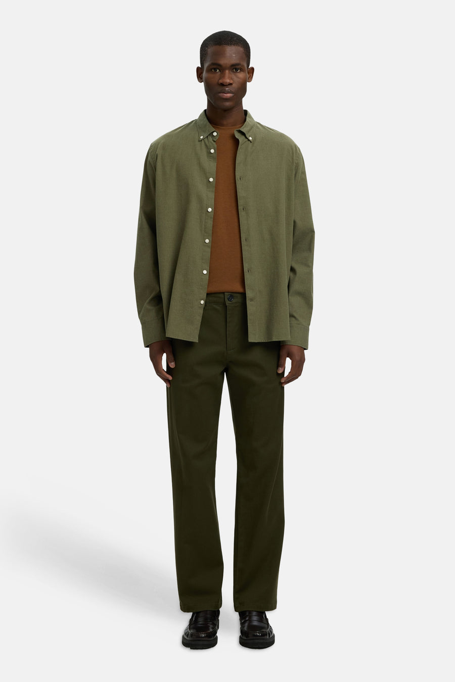Hemd (lange mouwen) groen - SELECTED
