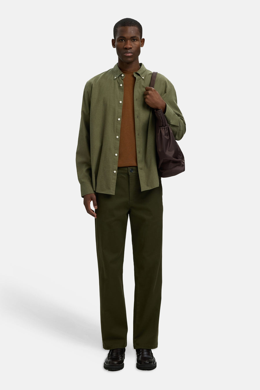 Hemd (lange mouwen) groen - SELECTED