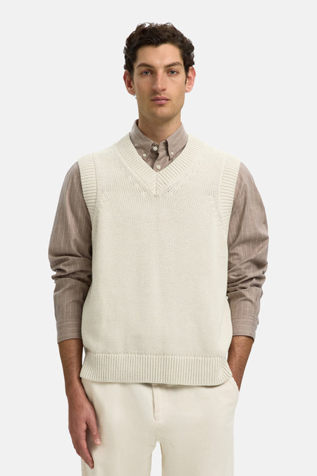 Pull V-hals - Silver Birch