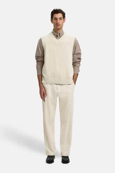 Pull V-hals - Silver Birch