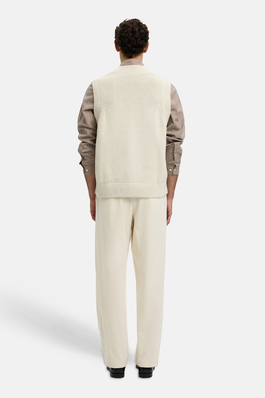 Pull V-hals - Silver Birch