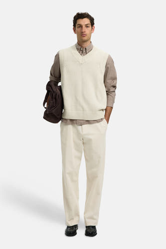 Pull V-hals - Silver Birch